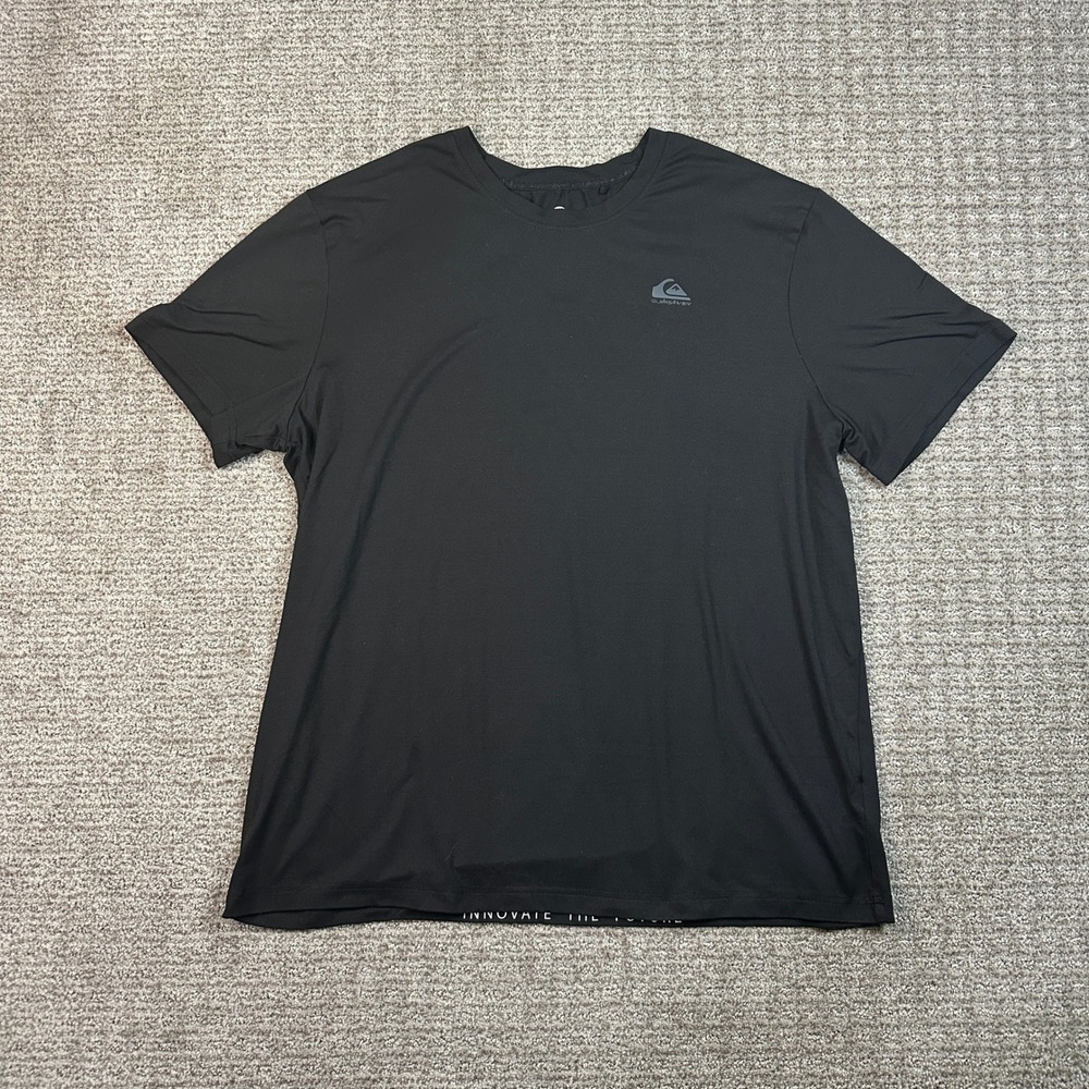 Quiksilver Mens Performance T-Shirt XL Black Regular Fit Short Sleeve RN 169009